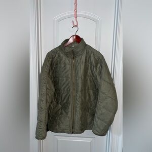 Women’s Olive Quilted Jacket